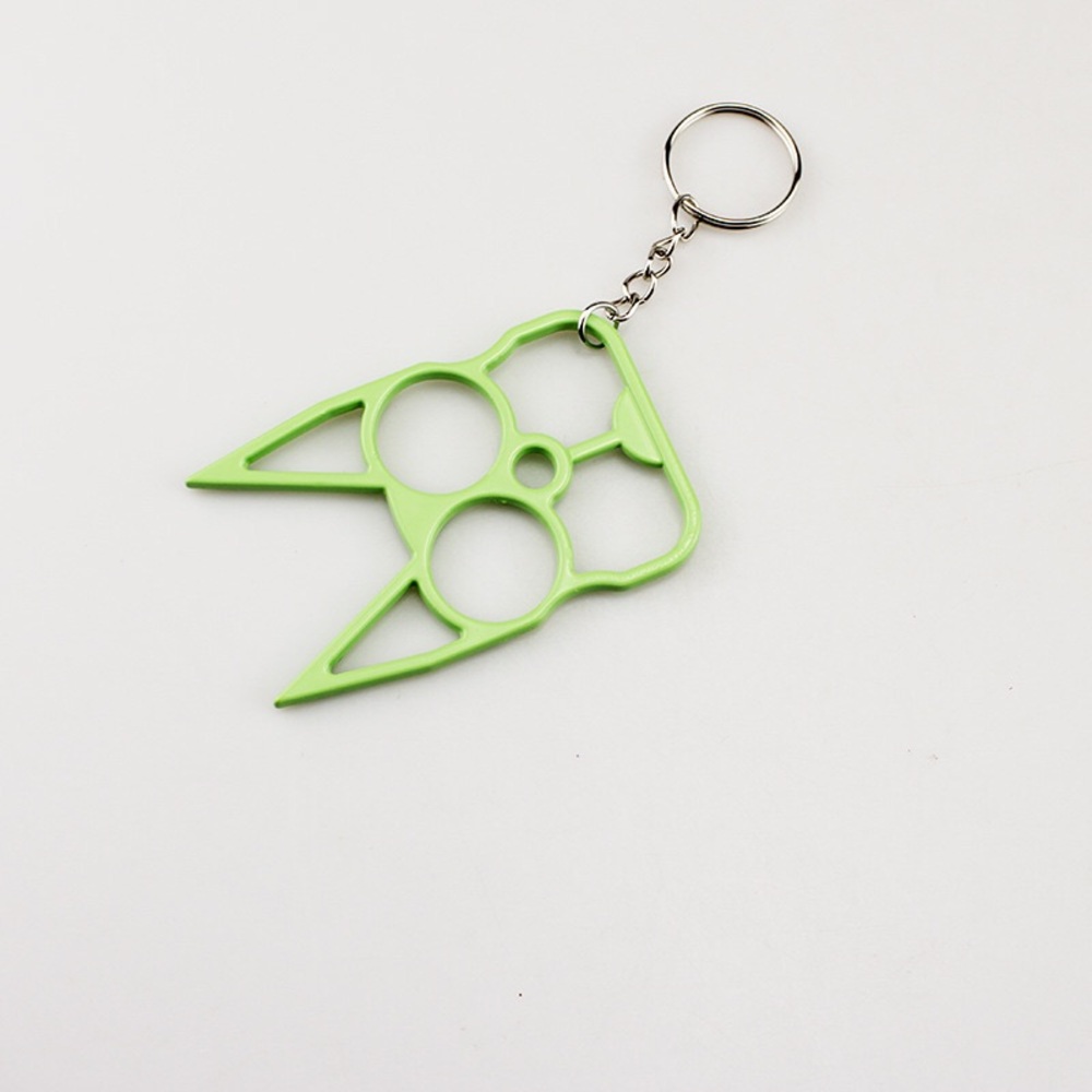 Green Cat Ear Self-Defense Keychain